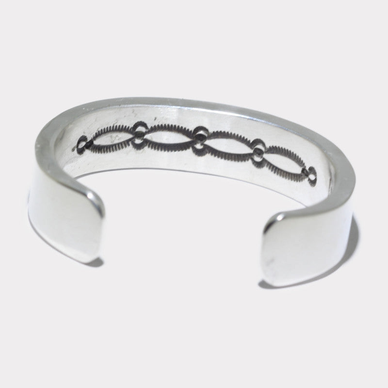 Heavy Silver Bracelet by Bruce Morgan 5-1/2inch