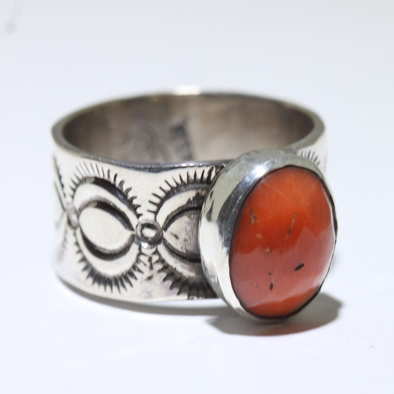 Coral Ring by Arnold Goodluck- 6.5