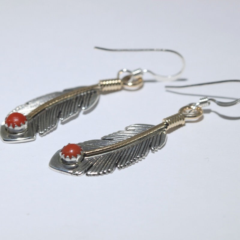 Feather Earring by Harvey Mace