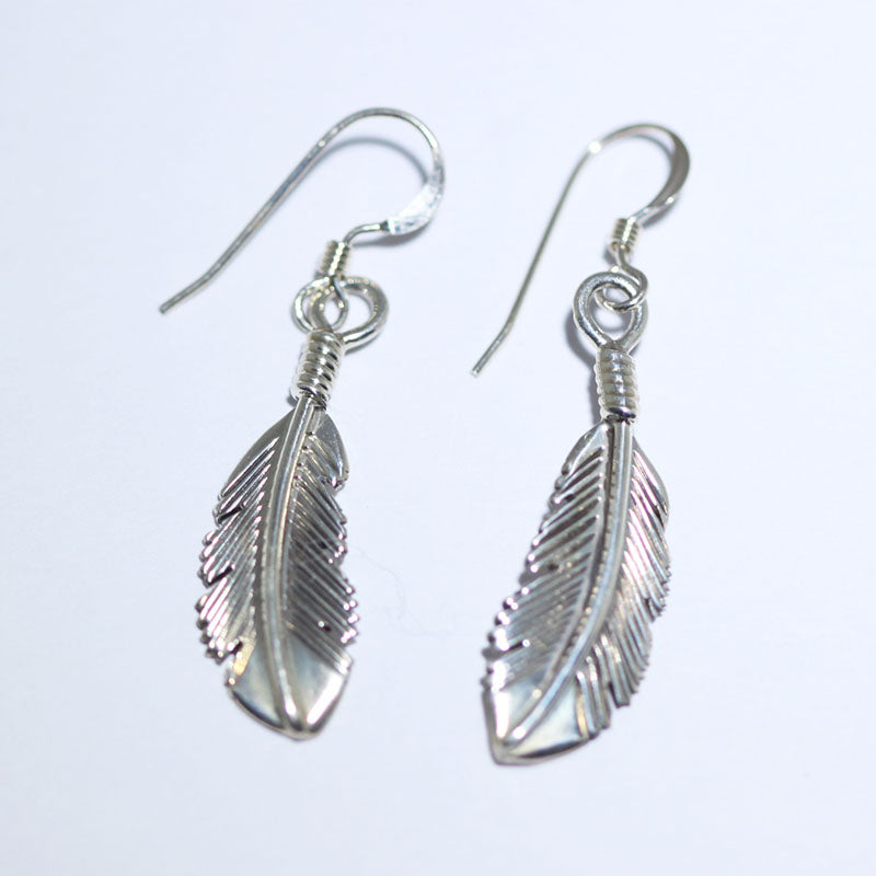 Feather Earring by Harvey Mace