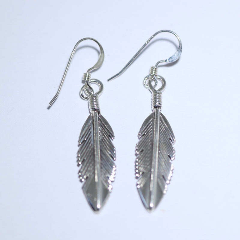 Feather Earring by Harvey Mace