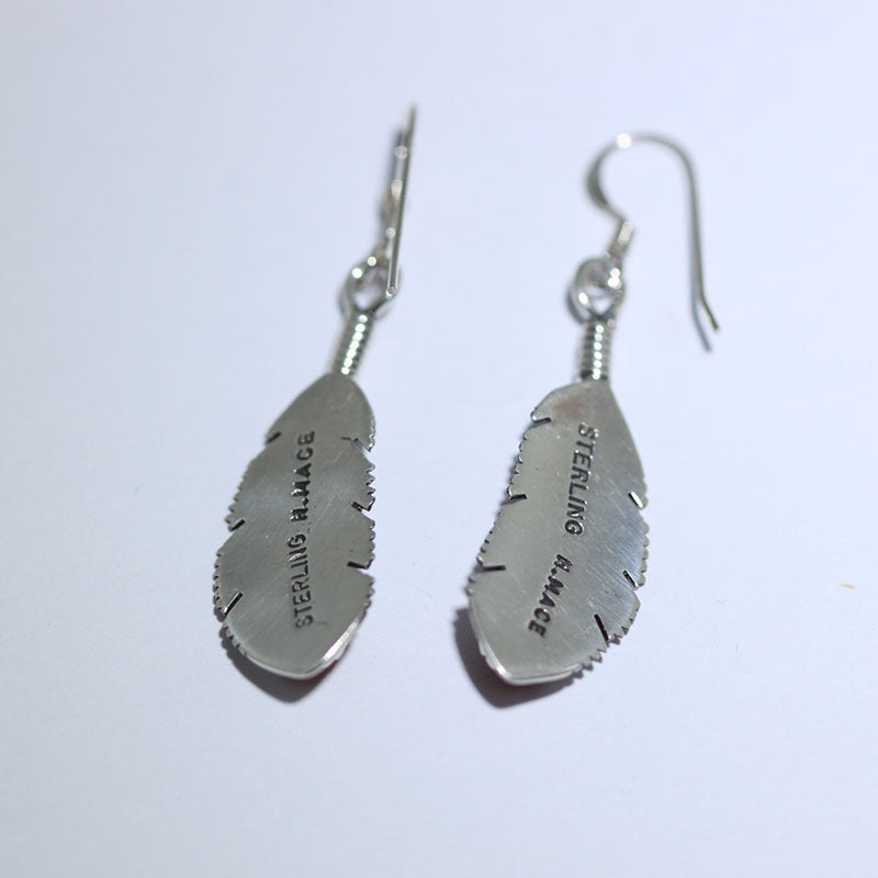 Feather Earring by Harvey Mace