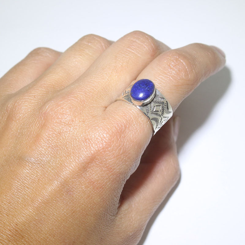 Lapis Ring by Arnold Goodluck- 7.5