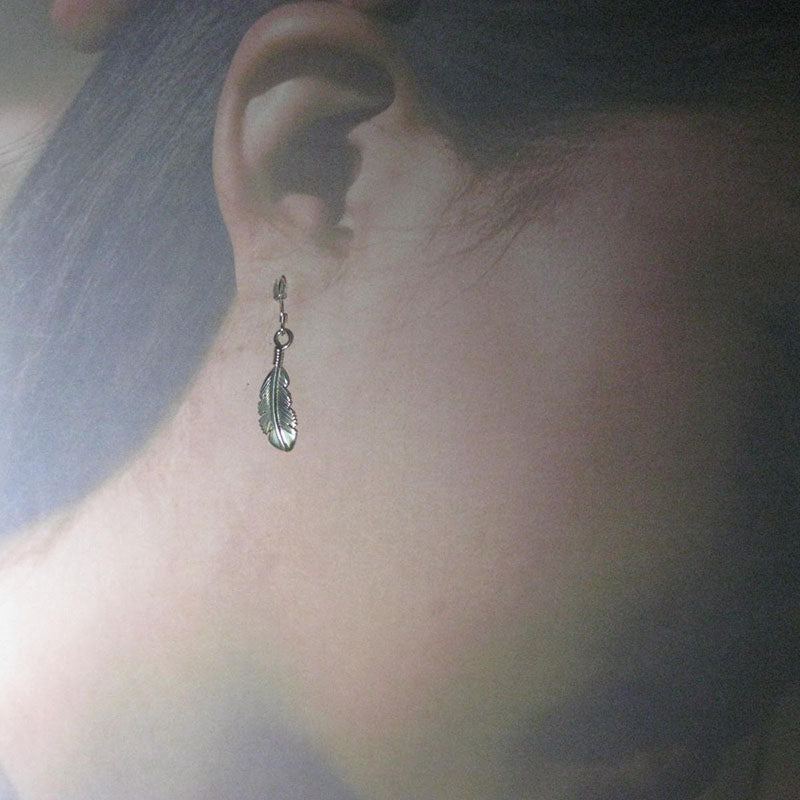 Feather Earring by Harvey Mace