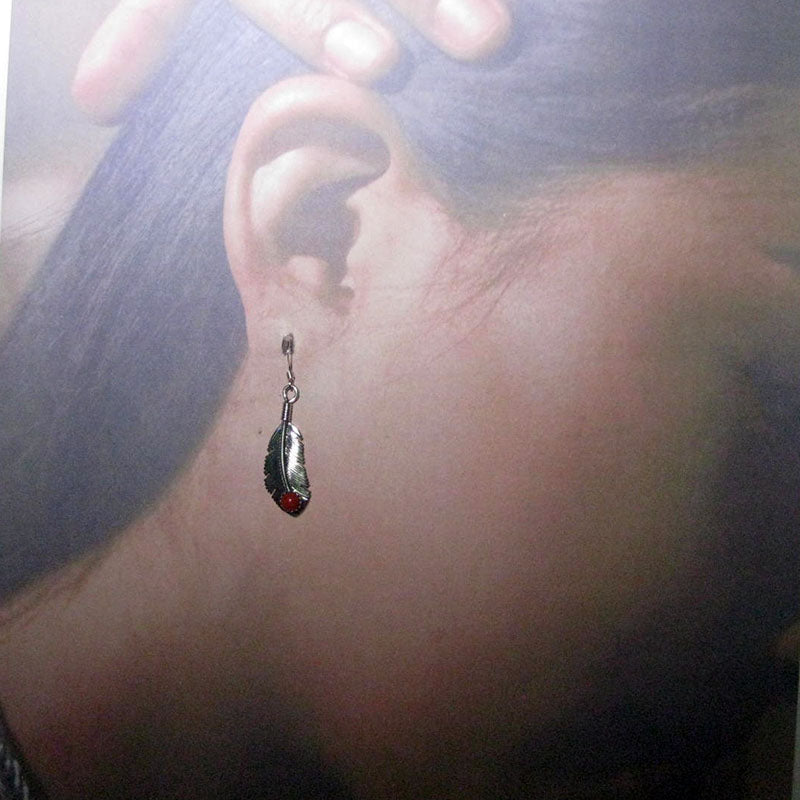 Feather Earring by Harvey Mace
