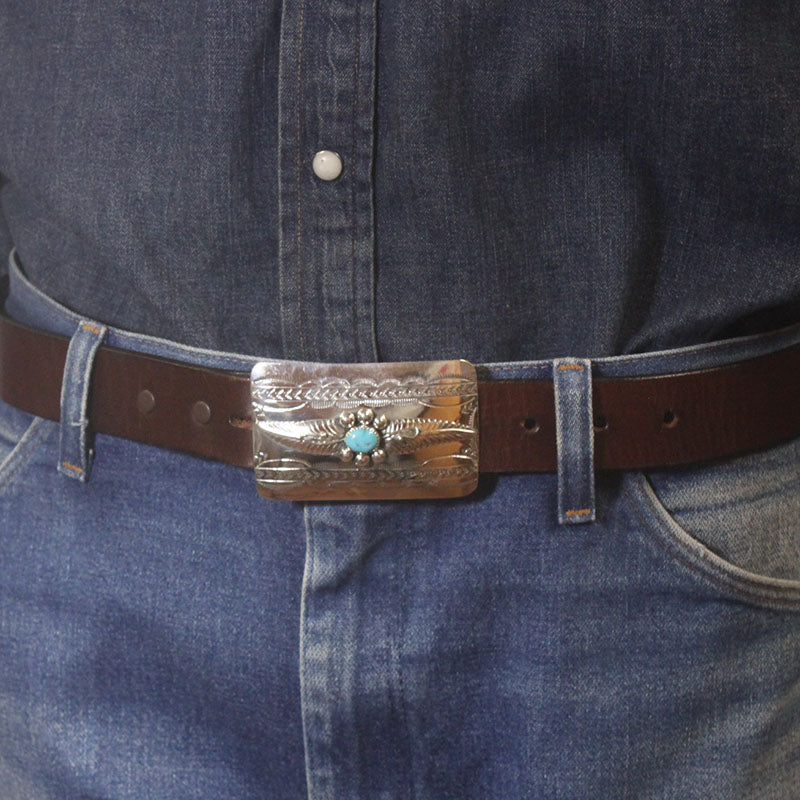 Turquoise Buckle by Navajo