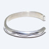 Silver bracelet by Navajo