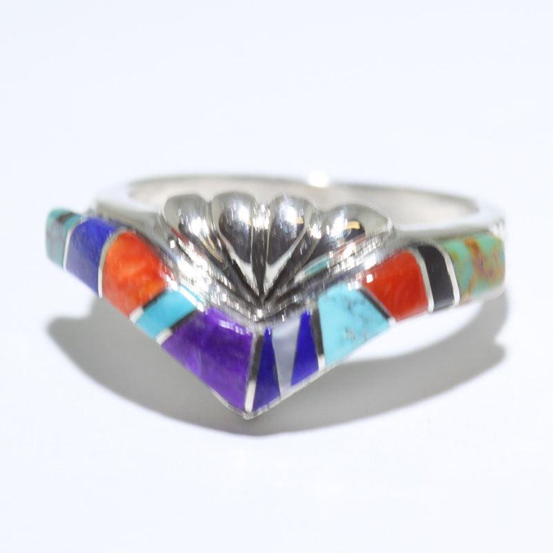 Inlay Ring by Navajo- 8