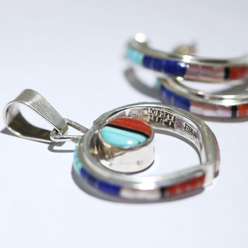 Sunface Pendant and Earring set by Don Dewa