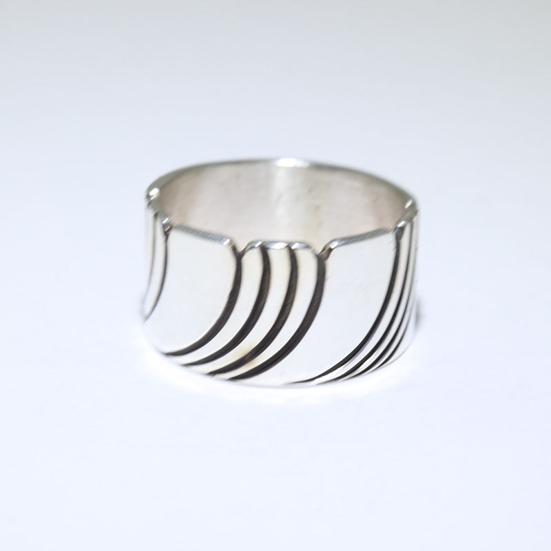 Silver Ring by Steve Yellowhorse size 11 – Gallup Trading
