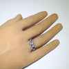 Inlay Ring by Navajo- 7.5