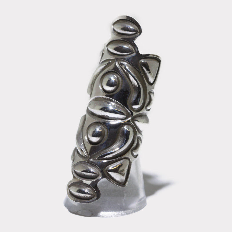 Silver ring by Alex  Sanchez size 4.5