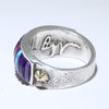 Inlay Ring with 18K by Philander Begay size 12