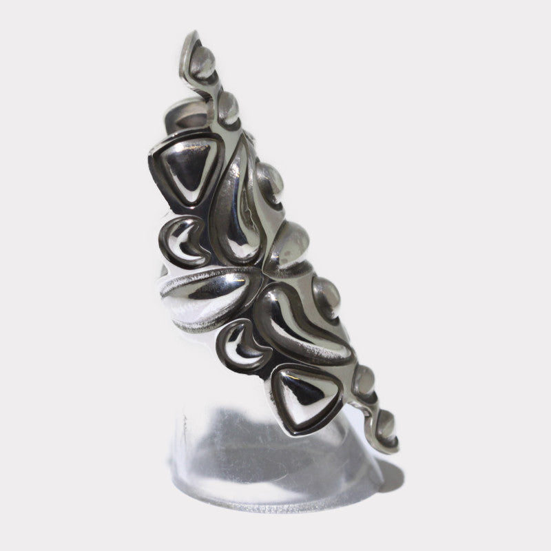 Silver ring by Alex  Sanchez size 4.5