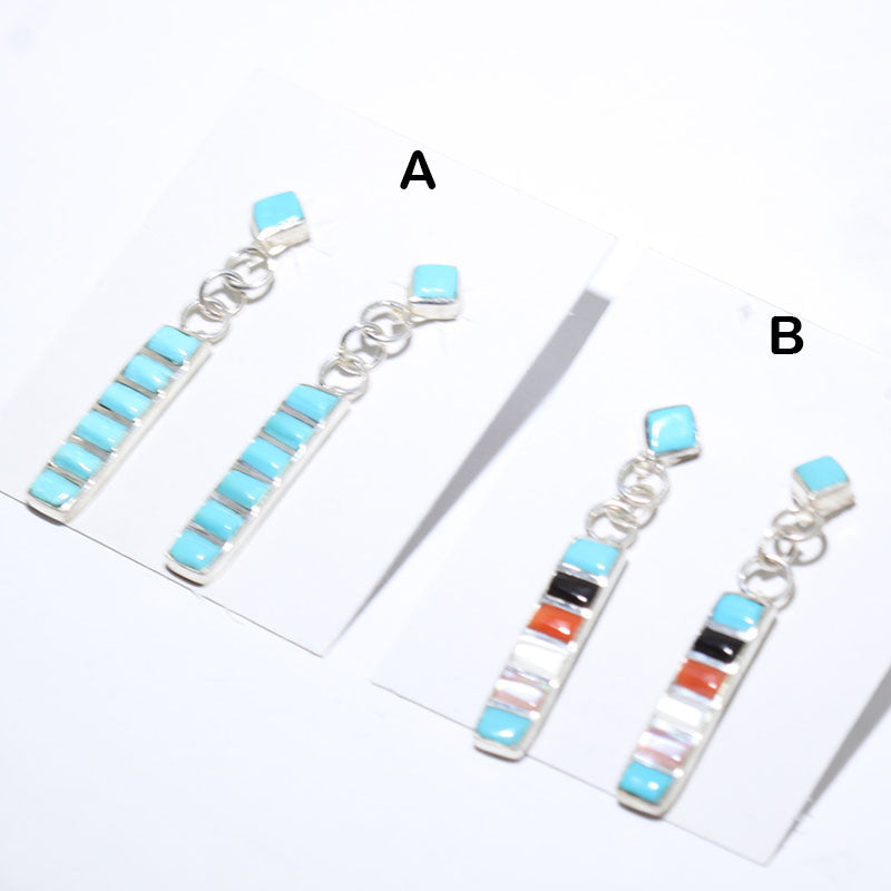 Inlay Earrings by Zuni