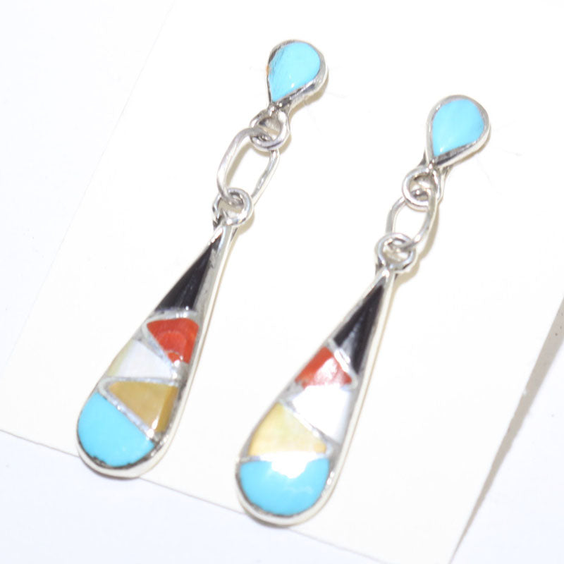 Inlay Earrings by Zuni
