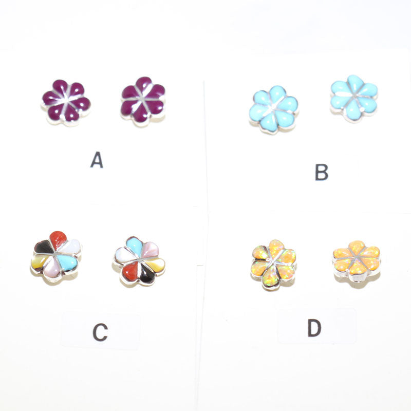 Inlay Earrings by Zuni