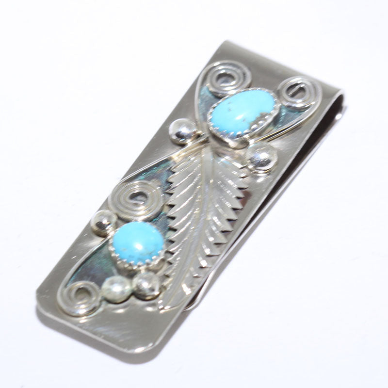 Turquoise Money Clip by Navajo