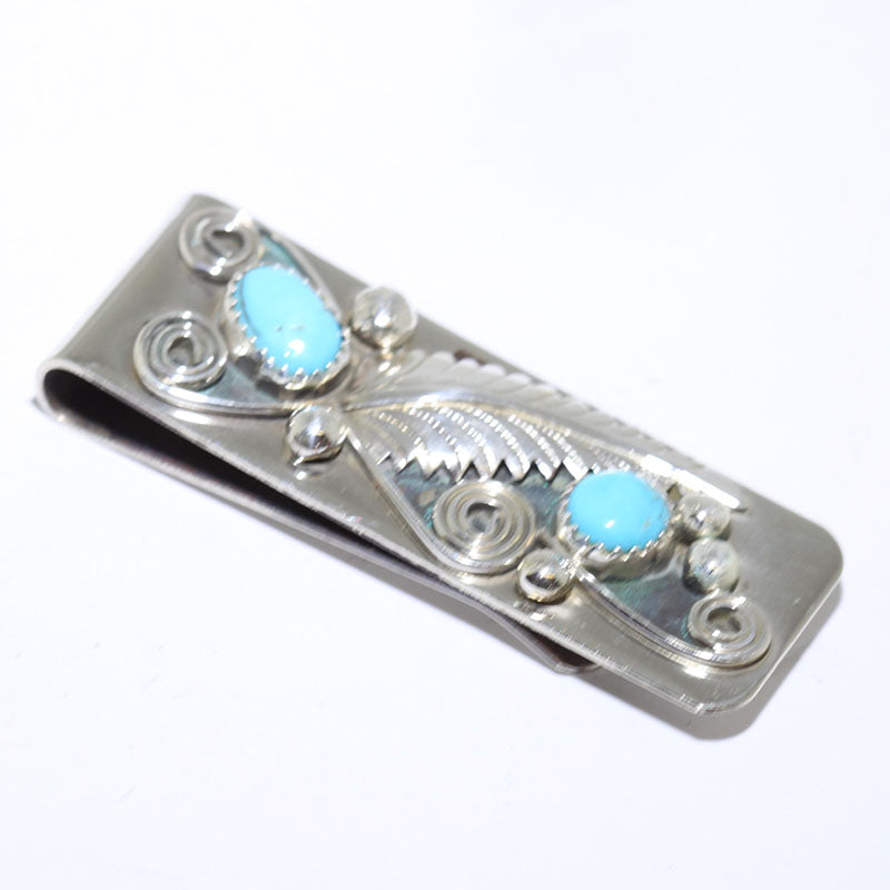Turquoise Money Clip by Navajo