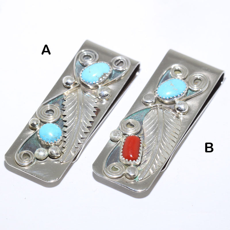 Turquoise Money Clip by Navajo