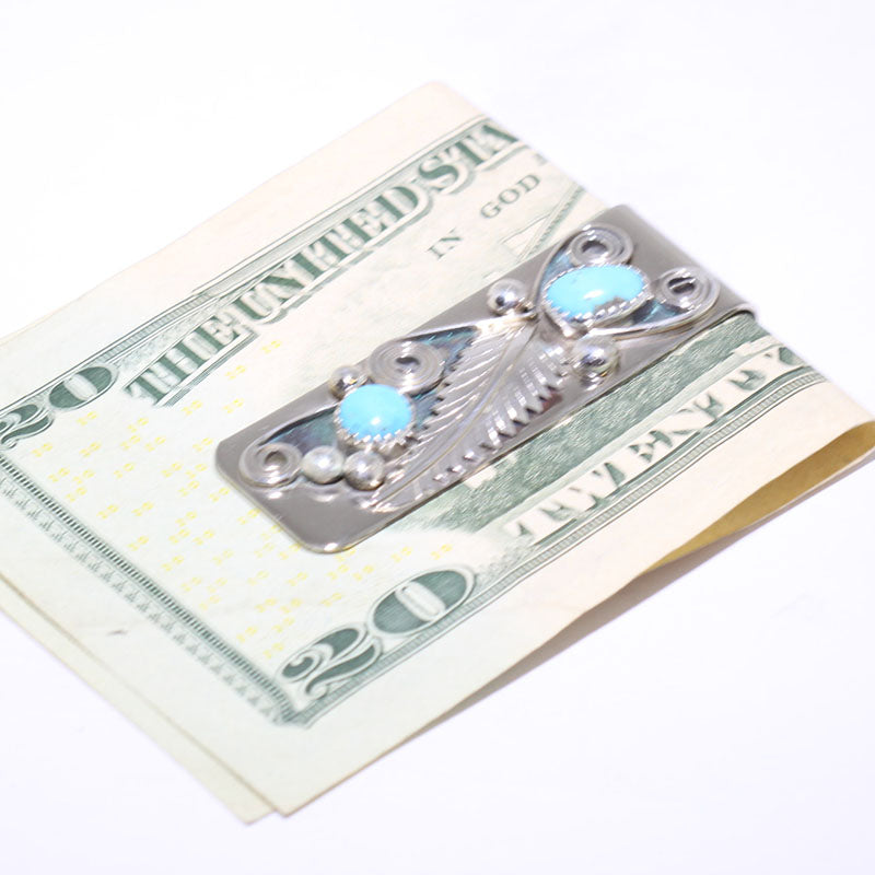 Turquoise Money Clip by Navajo