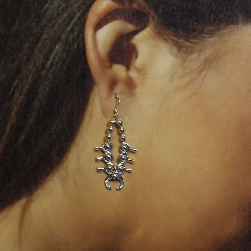 Silver Earrings by Navajo
