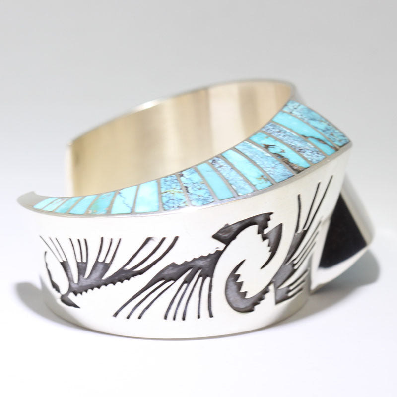 Inlay Bracelet by Lonn Parker 5-1/2"