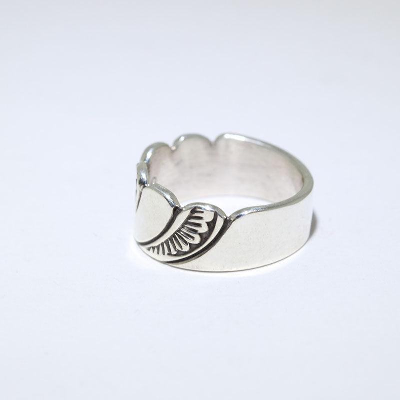 Silver Ring by Steve Yellowhorse size 11.5