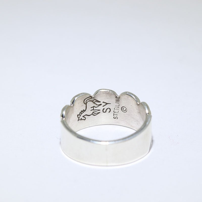 Silver Ring by Steve Yellowhorse size 11.5
