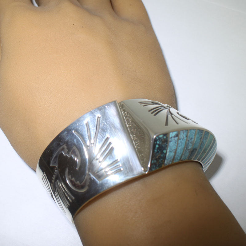 Inlay Bracelet by Lonn Parker 5-1/2"