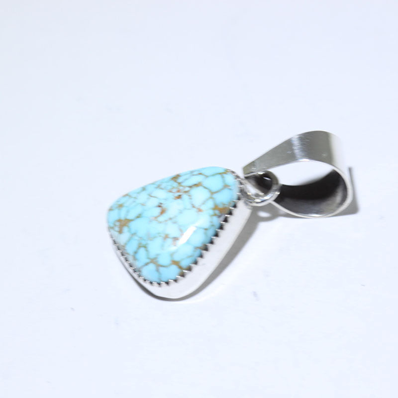 Number 8 turqouise pendant by Robin Tsosie