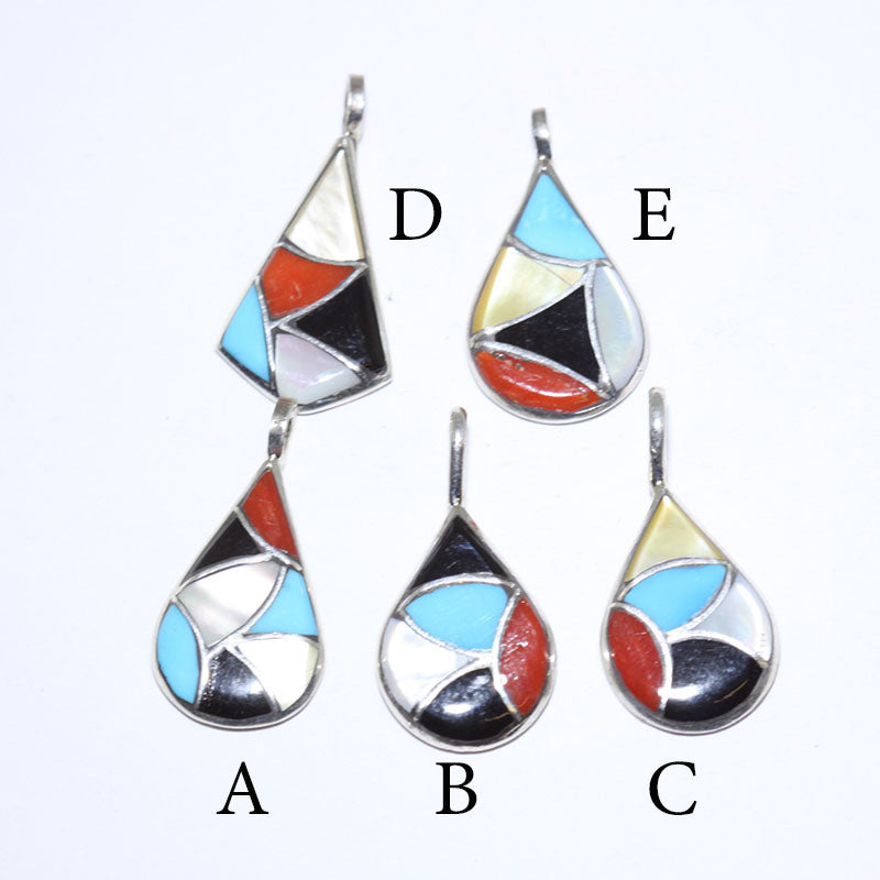 Inlay Pendant by Zuni