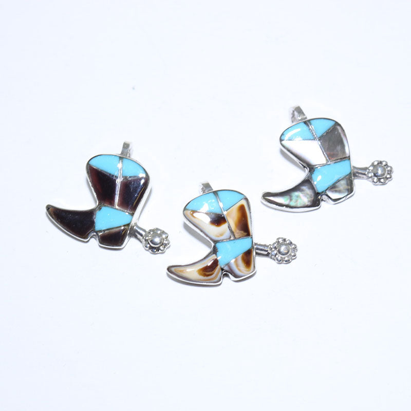 Inlay Pendant by Zuni