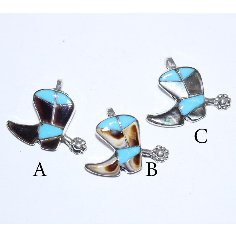 Inlay Pendant by Zuni