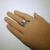 Pink Shell Ring by Herman Smith Jr size 11