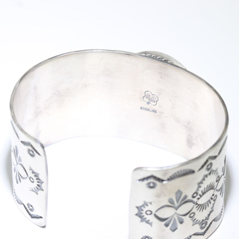White Buffalo Bracelet by Arnold Goodluck 5-1/2"