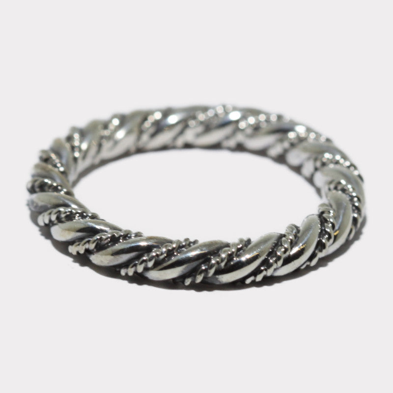 Twisted Silver Ring by Steve Arviso