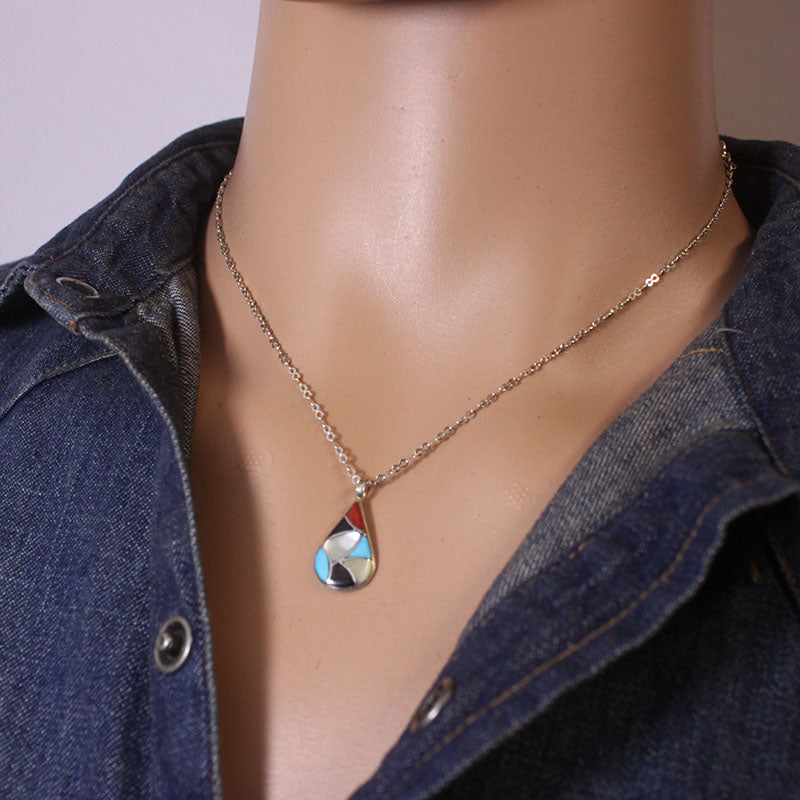 Inlay Pendant by Zuni