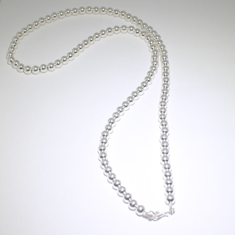 Shiny Navajo Pearl Necklace by Reva Goodluck