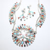 Inlay cluster necklace by Zuni