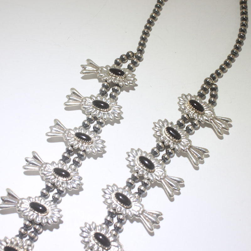Silver squash blossom neckalace by Navajo