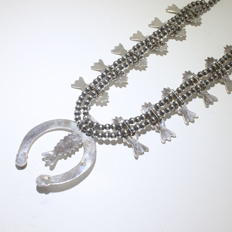 Silver squash blossom neckalace by Navajo