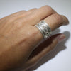 Stamp Ring by Herman Smith Jr size 9.5