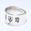 Silver Ring by Norbert Peshlakai- 9.5