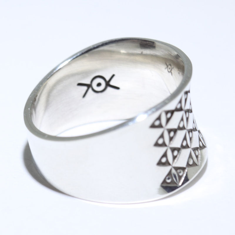 Norbert peshlakai リング Silver Ring by Norbert Peshlakai- 10.5 – Gallup Trading