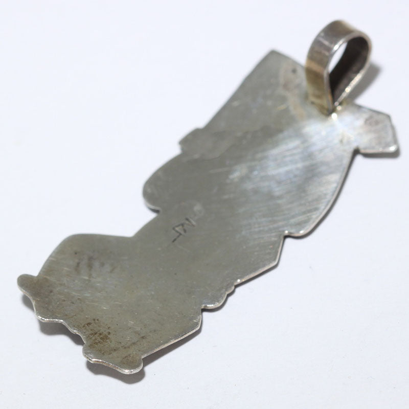 Snake Warrior Pendant by Berra Tawahongva