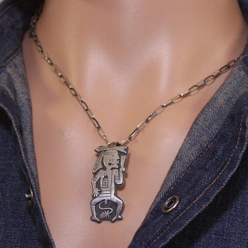 Snake Warrior Pendant by Berra Tawahongva