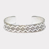 Silver stamp bracelet by Navajo