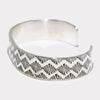Silver stamp bracelet by Navajo