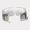 Silver stamp bracelet by Navajo